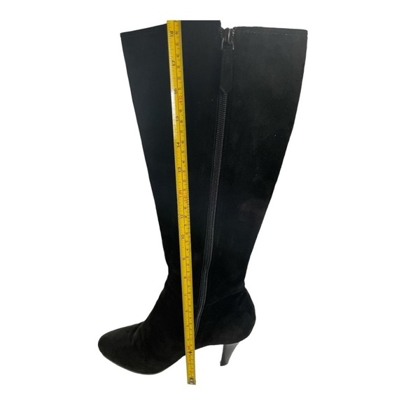 Cole Haan Nancy Nike Air Tall Black Suede Riding Boots with Tassel, size 8.5 - Picture 8 of 10